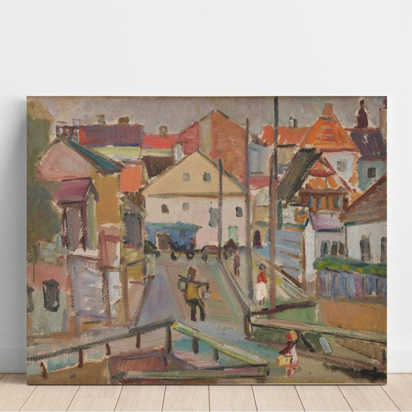 Reproductie van het schilderij van een waterdrager in Krzemieniec - Sasza Blonder