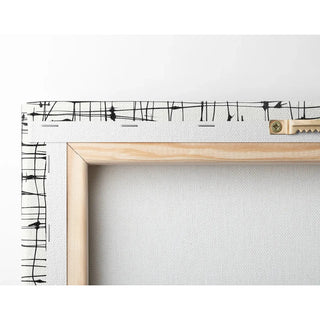 Tableau décoratif design noir et blanc - Lignes Éthérées