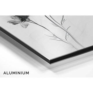 Tableau design noir et blanc - Évanescence Florale