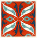 van 18 ornamentale tegelplaten van de Afghan Boundary Commission Pl 07 - Afghan Boundary Commission — weergave van het kunstwerk
