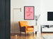 Eerste Internationale Girlie Tentoonstelling Roze Retro Poster