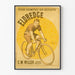 Vintage poster Eldredge 20.000 kilometer op de fiets