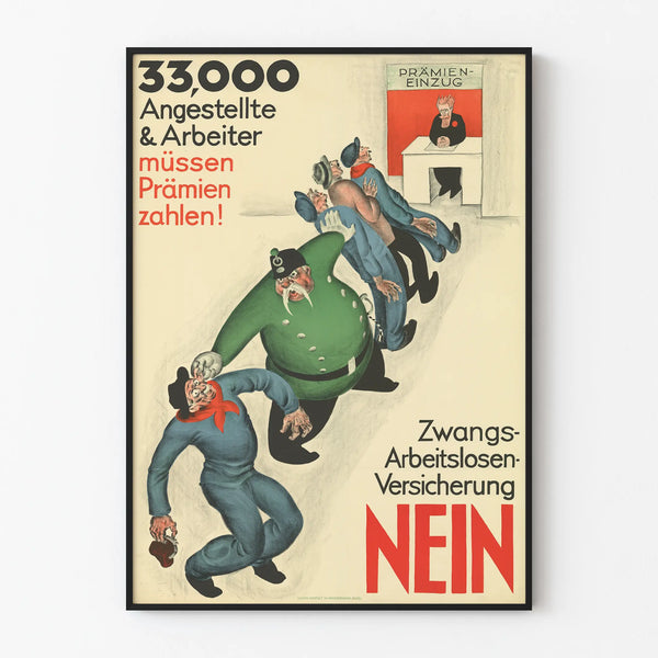 33000-angestellte-arbeiter-mussen-pramien-zahlen-zwangs-arbeitslosen-versicherung-nein
