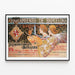 Vintage art exhibition poster 1896 Barcelona — framed artwork on a wall