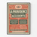 Poster La Providence Assurance Accidents Paris 1910