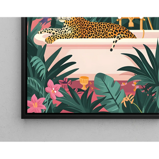 Leopardenbild - Leopard im Dschungel