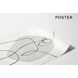 Tableau décoratif design noir et blanc - Essence féminine