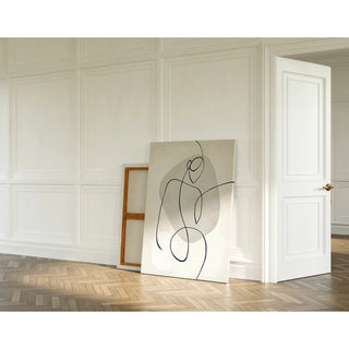 Tableau décoratif design noir et blanc - Essence féminine