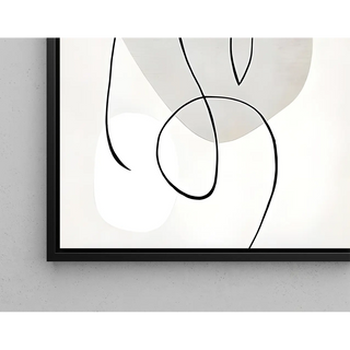 Tableau décoratif design noir et blanc - Essence féminine