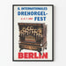 Vintage Poster for the International Barrel Organ Festival Berlin 1987
