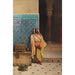 Reproductie van het schilderij À la Mosquée - Ludwig Deutsch