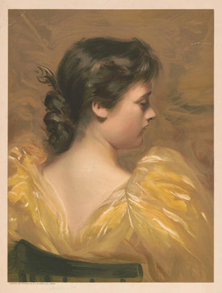AW Elson Co - Profile view of seated woman wearing yellow dress.webp