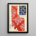 Chinese impressies pl108 - A F Stoddard Company — ingelijst kunstwerk aan de muur