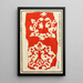 Chinese houtsneden pl32 - A F Stoddard Company — ingelijst kunstwerk aan de muur