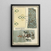 Chinese houtsneden pl66 - A F Stoddard Company — ingelijst kunstwerk aan de muur
