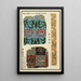Chinese houtsneden pl85 - A F Stoddard Company — ingelijst kunstwerk aan de muur