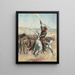À la tête d'une bousculade - A. W. Elson — ingelijst kunstwerk aan de muur