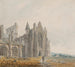 Abdij van Melrose in Schotland - Thomas Girtin — weergave van het kunstwerk