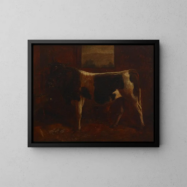 Een bekroonde stier - Abbott Handerson Thayer — ingelijst kunstwerk aan de muur