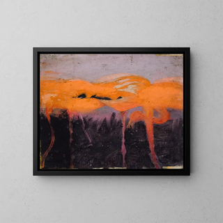 Abbott Handerson Thayer - Red Flamingoes study for book Concealing Coloration in the Animal Kingdom.webp