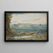 a wide view of the Colosseum and the Arch of Constantine with characters in the foreground - Abraham Louis Rodolphe Ducros — framed artwork on a wall