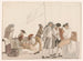 van de compagnie aan boord van het schip de Heureuse Marianne - Abraham Louis Rodolphe Ducros — weergave van het kunstwerk
