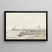 van Trani uitzicht gelegen aan de kust - Abraham Louis Rodolphe Ducros — ingelijst kunstwerk aan de muur