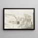 van een deel van de scène en de muur achter het theater van Taormina - Abraham Louis Rodolphe Ducros — ingelijst kunstwerk aan de muur