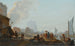 De Rivieroevers met boten - Abraham Louis Rodolphe Ducros — weergave van het kunstwerk