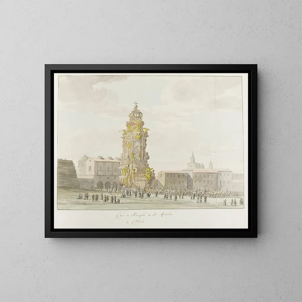van het Triomfale Schilderij voor Santa Rosalia - Abraham Louis Rodolphe Ducros — ingelijst kunstwerk aan de muur