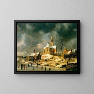 Abraham Beerstraaten - The village of Midlum.webp
