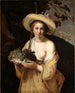 Bergère met een kom druiven - Abraham Bloemaert — weergave van het kunstwerk