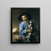 van Jongens die met de kat spelen - Abraham Bloemaert — ingelijst kunstwerk aan de muur