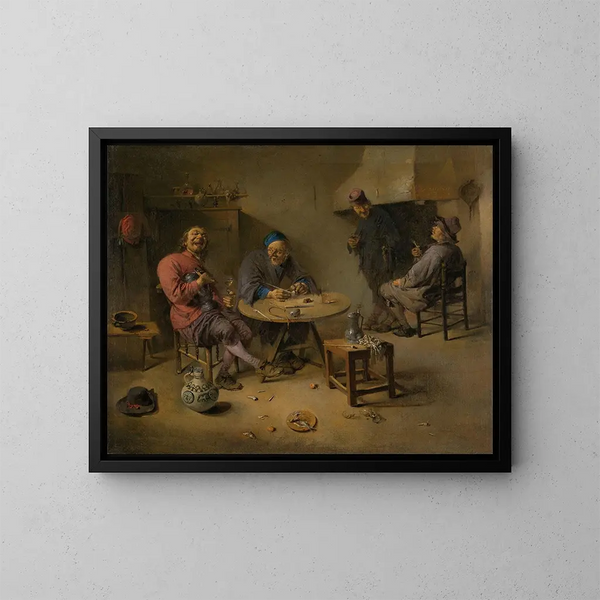 La Taverne - Abraham Diepraam — ingelijst kunstwerk aan de muur