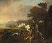 Jacht op de hert - Abraham Hondius — weergave van het kunstwerk