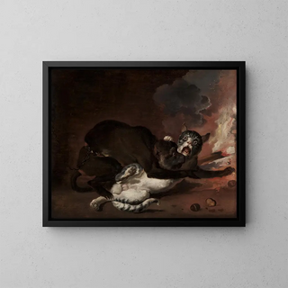 Abraham Hondius - The Monkey and the Cat.webp