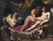 Hercule die Faunus jaagt op het bed van Omphale - Abraham Janssens — weergave van het kunstwerk