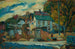 Herfst in White Plains - Abraham Manievich — weergave van het kunstwerk