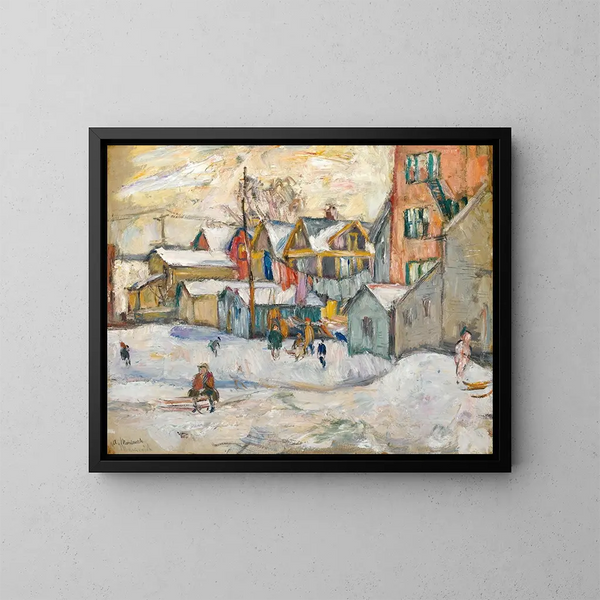 Le Bronx - Abraham Manievich — ingelijst kunstwerk aan de muur