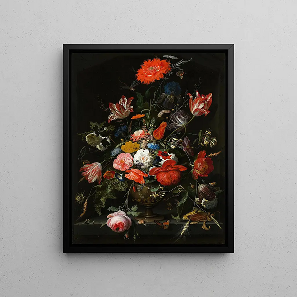 Abraham Mignon - Flowers in a Metal Vase.webp