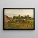 Boerderijplein - Abraham Mintchine — ingelijst kunstwerk aan de muur