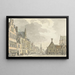 Bergen op Zoom Town Hall and Market - Abraham de Haen the Younger — framed artwork on a wall