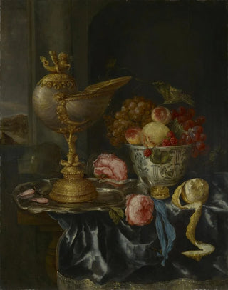 Abraham van Beyeren - Banquet Still Life with Nautilus Cup.webp