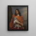 Portrait of Lieutenant Admiral Cornelis Tromp in Roman costume - Abraham van Westerveld — framed artwork on a wall
