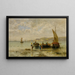 De terugkeer van de vissers - Achille Dovera — ingelijst kunstwerk aan de muur