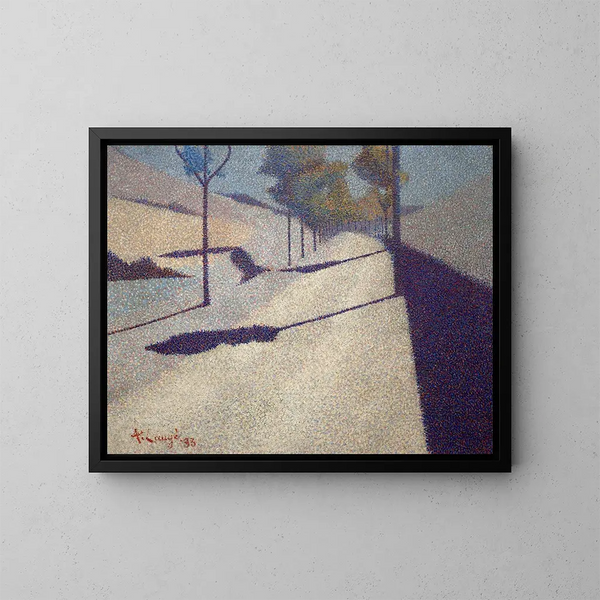 La route - Achille Laugé — ingelijst kunstwerk aan de muur