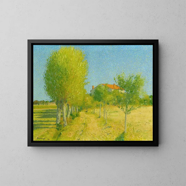 La Lande des Saules derrière l'Alouette Cailhau - Achille Laugé — ingelijst kunstwerk aan de muur