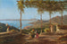 Vendangeurs above Sorrente, Vésuve in the distance - Achille Solari — artwork view