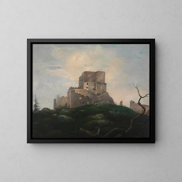 De ruïne van Wittinghausen - Adalbert Stifter — ingelijst kunstwerk aan de muur