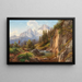 View of Mount Watzmann - Adalbert Waagen — framed artwork on a wall